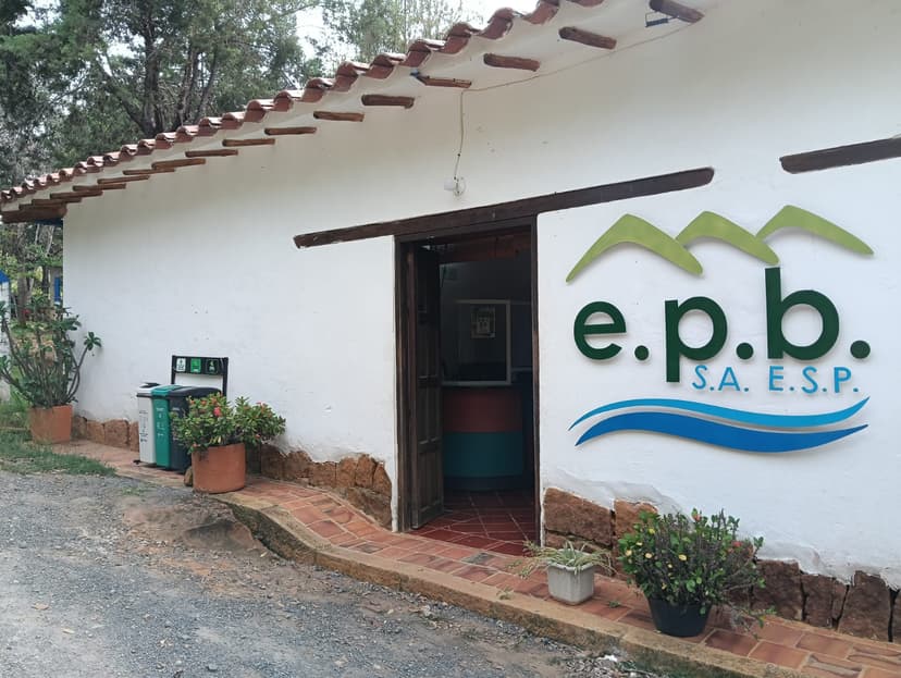 Fachada de la Empresa de Servicios Públicos de Barichara