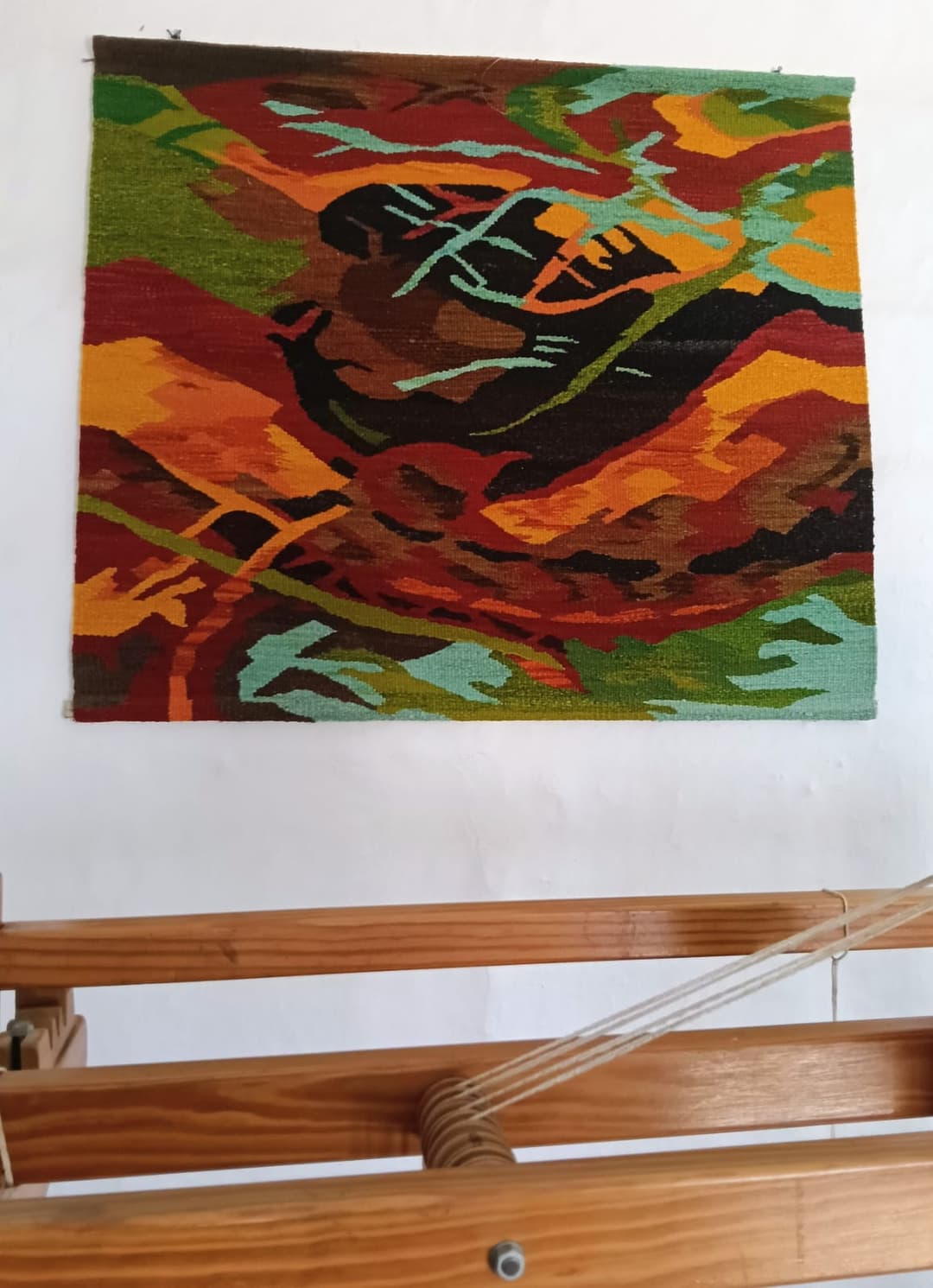 Tejido elaborado en telar grande